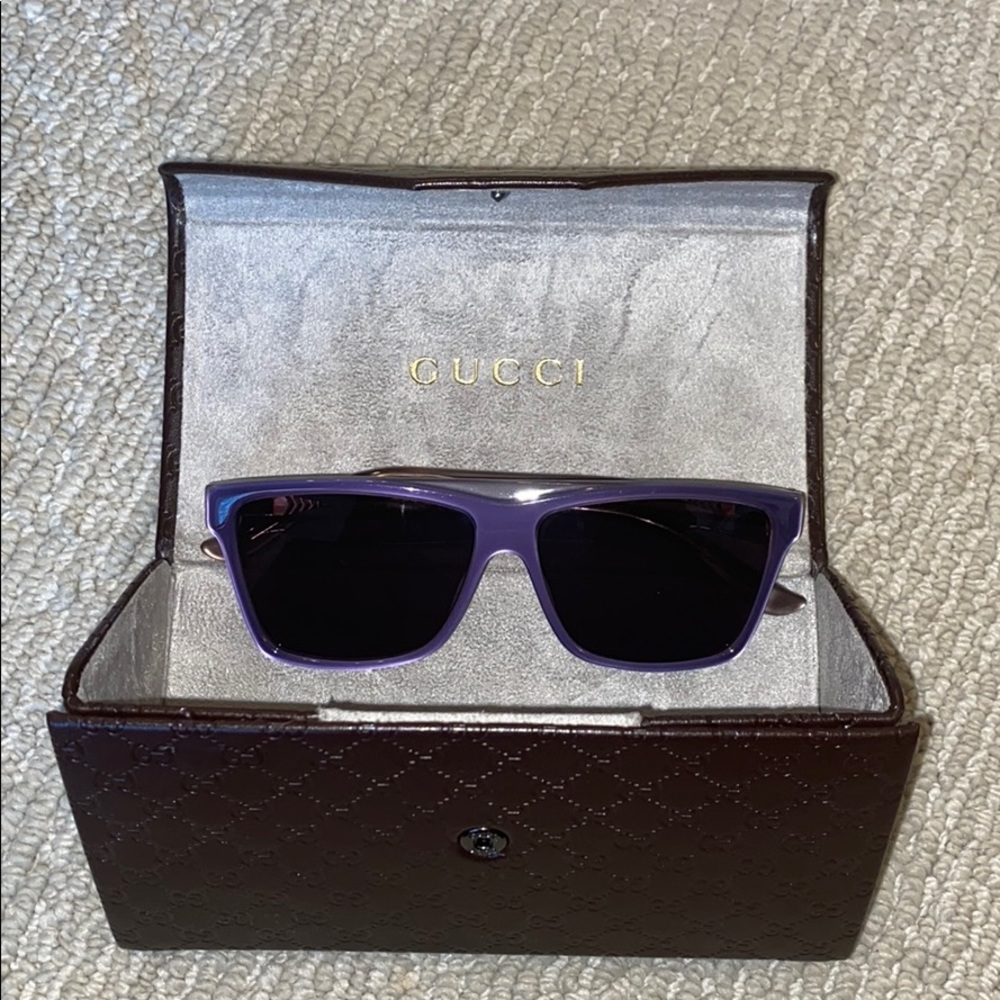 Gucci purple sunglasses